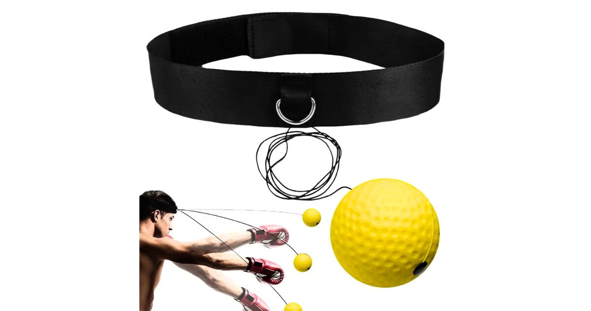 Reflex boksz labda fejre fejpánttal inSPORTline Respell Light 18g ...