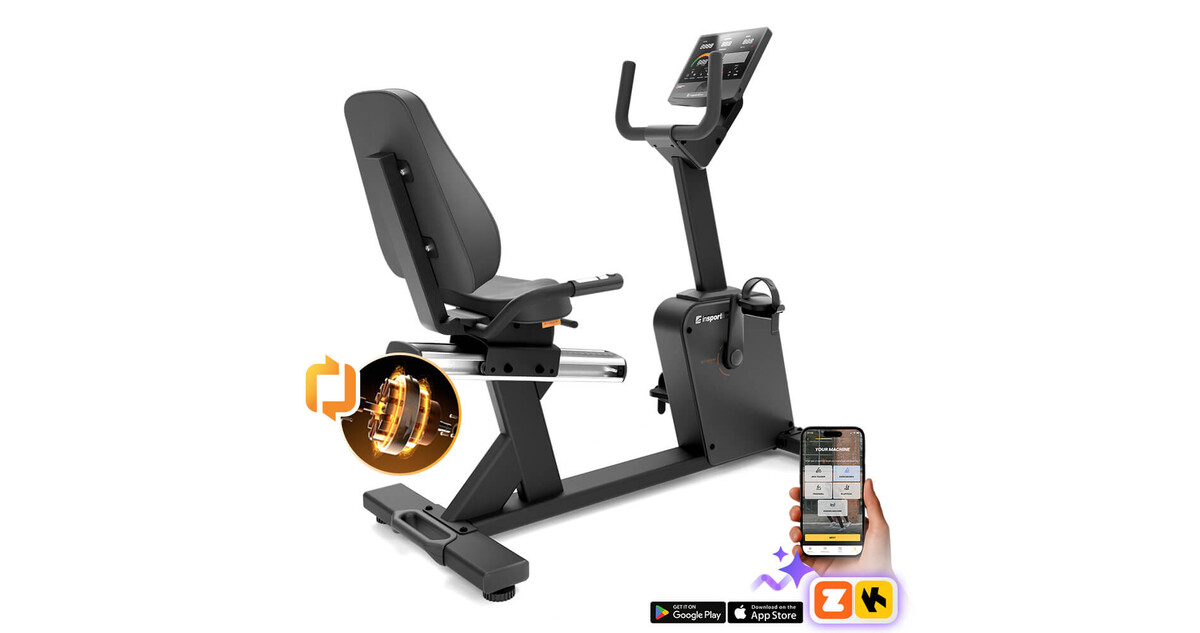 inSPORTline e-Velocer RMB háttámlás szobakerékpár generátorral