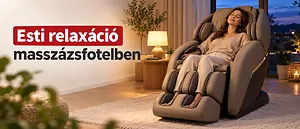 Esti 15 perces relaxáció masszázsfotelben: programok a jobb alvásért