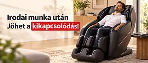 Masszázsfotel irodai munka után: nyak, váll és derék lazítása