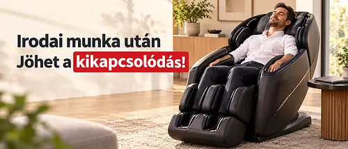Masszázsfotel irodai munka után: nyak, váll és derék lazítása