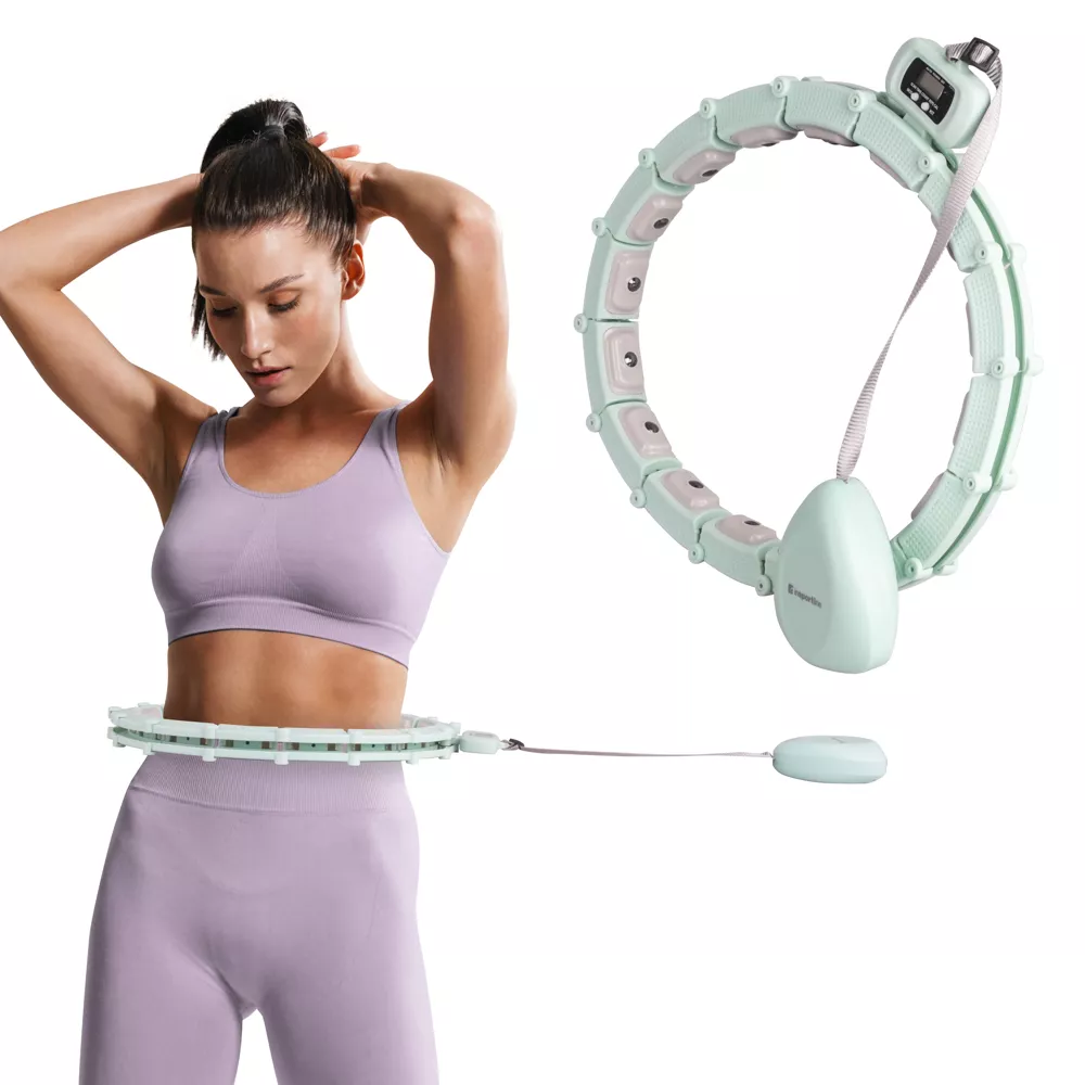 Hullahopp karika súllyal inSPORTline Weight Hoop játékos otthoni edzéshez