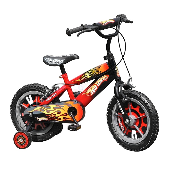 Gyerek kerékpár BMX 14" Mattel Hot Wheels inSPORTline