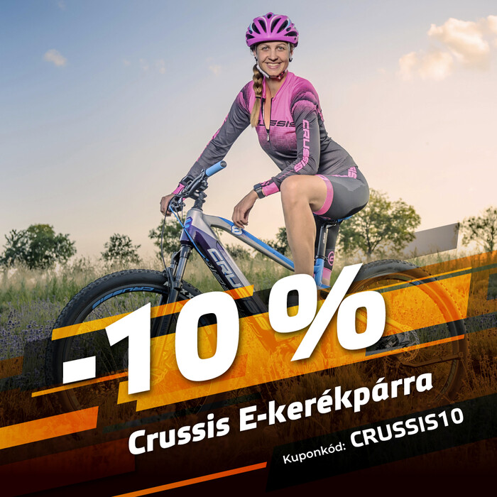 -10% Crussis E-kerékpárra