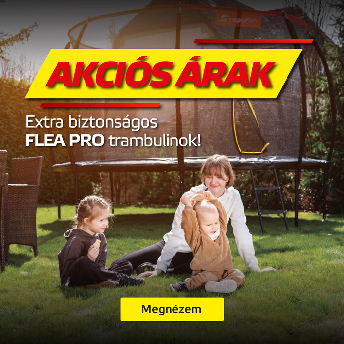 Extra biztonságos Flea Pro trambulinok