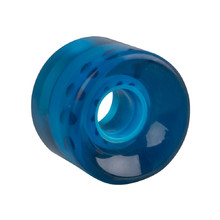 Átlátszó műanyag gördeszka kerék 60*45 mm - kék