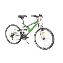 Junior teljes felfüggesztésű kerékpár Reactor Fox 24"  - modell 2020 - zöld