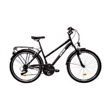 Városi kerékpár DHS 2654 26" - fekete