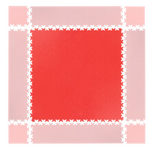 Puzzle fitness szőnyeg inSPORTline Simple piros