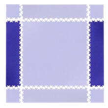 Puzzle fitness szőnyeg összekötő elem Simple 2db kék