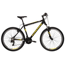 Hegyi kerékpár Kross Hexagon 1.0 26" - modell 2022 - grafit/fekete/sárga