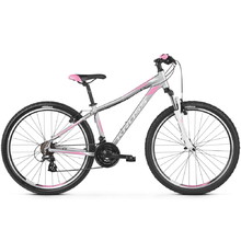 Női mountain bike Kross Lea 2.0 27,5" - ezüst/rózsaszín/fehér