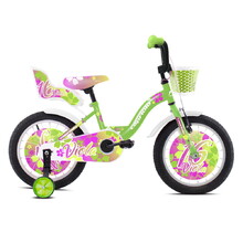 Gyerek kerékpár Capriolo Viola 16" - zöld-lila