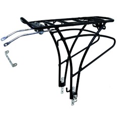 Kerékpár csomagtartó Nexelo L333003 fekete, 26–28″, erős rugós klipsz, PVC bevonat