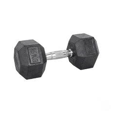 Hatszögletű súlyzó inSPORTline Hexsteel 15 kg, ergonomikus csúszásmentes fogantyú, modern design, precíz kivitelezés