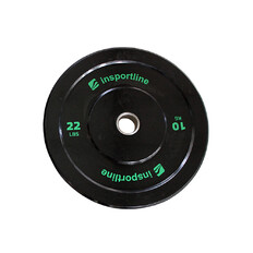 Gumis súlytárcsa inSPORTline Bumper Plate Lite 10 kg 50 mm