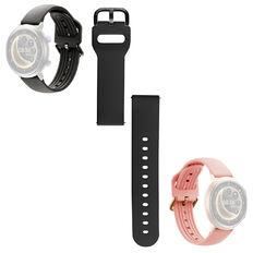 Csereszíj inSPORTline Manzon és Brosel okosórákhoz, fekete, sportos, tartós, rugalmas anyag, vízálló