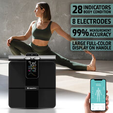 Intelligens személyi mérleg inSPORTline Syncale 200, érintésvezérlés, offline működés, színes kijelző