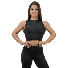 Női kompressziós crop top Nebbia INTENSE Mesh 842