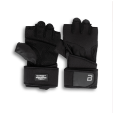 Biotech KYLE csuklószorítós bőr fekete kesztyű