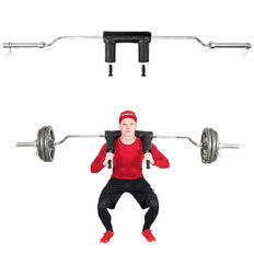 Olimpiai guggolórúd inSPORTline Squabar 239,3cm/50mm • 25,5kg • 317 kg-ig • szorítógyűrűkkel, kényelmes párnázás, támogatja a helyes testtartást