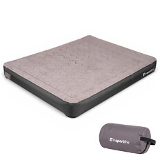 Kétszemélyes felfújható matrac inSPORTline Valkon Duo 192×151×22 cm beépített elektromos pumpával, egyszerű felfújás/leeresztés, Li-ion akkumulátor