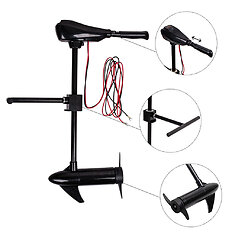 Hajómotor inSPORTline A1001 46lb/492W/12V, csendes működés, kétlapátos légcsavar, teleszkópos fogantyú, rögzítés állítható merülési magassággal