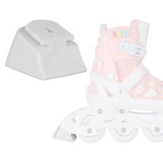 Fék inSPORTline Labelo görkorcsolyához, kiváló tapadás, csavaros rögzítés, szintetikus gumi