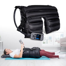 Kompressziós masszázsnadrág inSPORTline Complift, 5 légkamrával, 4 masszázsmóddal, 6 nyomásszinttel, praktikus hordozótáska, intuitív vezérlő