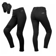 Női motoros leggings W-TEC Lukrecia Base, elasztikus, testhezálló szabás, sztreccs panelek, magas derékrész, W-TEC logó a zsebeken