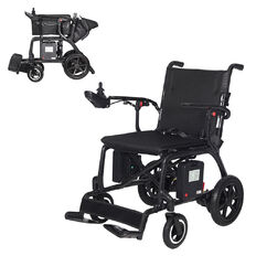 Elektromos karbon kerekesszék inSPORTline Feally, joystick vezérlés, elektromágneses fékek, biztonsági öv, 20–25 km hatótáv