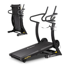 Gyaloglópad inSPORTline Hill Pro, motor nélküli, dőlésszög 23% - 4 fokozat, max.180kg, futófelület 125x45cm, ellenállás 8 fokozat, összecsukható