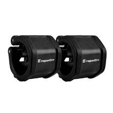 Olimpiai rúdszorító 2db inSPORTline Barcol 50mm, gyors-kioldó csap, gumírozott csúszásmentes felület, matt fekete