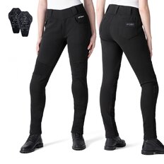Női motoros leggings W-TEC Lukrecia Base, elasztikus, testhezálló szabás, sztreccs panelek, magas derékrész, W-TEC logó a zsebeken