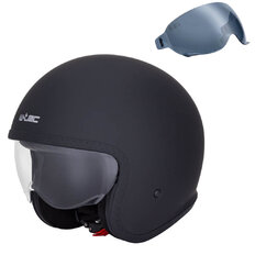 Motoros sisak W-TEC Valkorne Noir, gyorsrögzítő csat, kivehető és mosható bélés, ECE 22.06 jóváhagyás