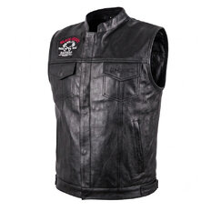 Motoros mellény W-TEC Black Heart Rumbler II, stílusos elemek, rugalmas anyag, oldalsó pántok patentokkal