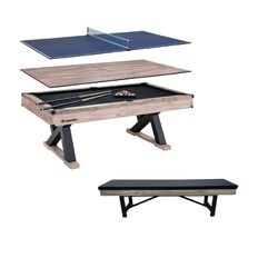 3 az 1-ben biliárdasztal inSPORTline Residento paddal, számos tartozék, ping-pong ütő, dákó, robosztus