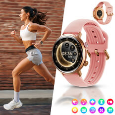 Okosóra inSPORTline Manzon, tartós fémtest, AMOLED kijelző, alkalmas úszáshoz, cserélhető szíj