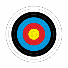 Papír íj céltábla Yate Ø 80 cm 10 db