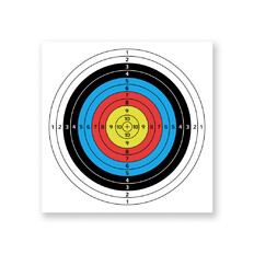 Céltábla inSPORTline Darber 40x40cm 10 db