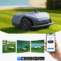 Robotfűnyíró Hookii Neomow X2 SE (3000m²), intelligens akadályfelismerés, tiltott zónák kiválasztása, egyszerű karbantartás, automatikus esőérzékelés