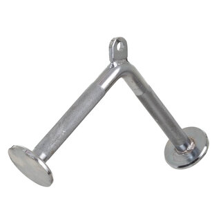 V-alakú tricepsz adapter inSPORTline Vetripter 36 cm, nagy tartósság, ütközők a végeken, csúszásmentes kivitel a fogantyúkon