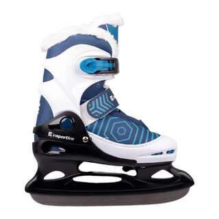 Gyermek jégkorcsolya inSPORTline Izaky Pro, AdjusTouch, Thermo Fit, Comfort Fit, MicroLock biztonsági csat, Safety Ankle System