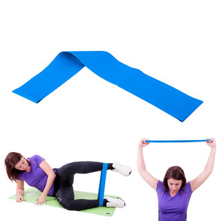 Fitness gumiszalag inSPORTline Hangy Medium 70x5 cm / 3,7 kg kék