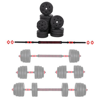 Cementes súlyzó szett inSPORTline CEMBAR 40 3-40kg