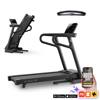 Futópad inSPORTline ZenRun 30, 2.5 lóerő, max.120kg, futófelület 140x46cm, max. 18km/ó, HRC, 20 program, Kinomap, Silent Block, okosfunkciók