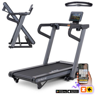 Futópad inSPORTline ZenRun 40, 4 lóerő, max.150kg, futófelület 135x52cm, max. 18.8km/ó, HRC, 12 program, Kinomap, izületvédő csillapitás