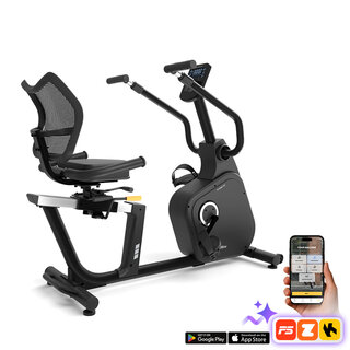 Háttámlás szobakerékpár inSPORTline ZenSeat 100, LCD kijelző, ergonomikus ülés, légáteresztő háttámla, 25 program