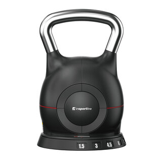 Állítható inSPORTline Xtrabell harangsúly 1,5–10 kg, 7 súly-állítási lehetőség, acél-öntvény, 1.5kg-3kg-4.5kg-6kg-7.5kg-9kg-10kg, minimalista design