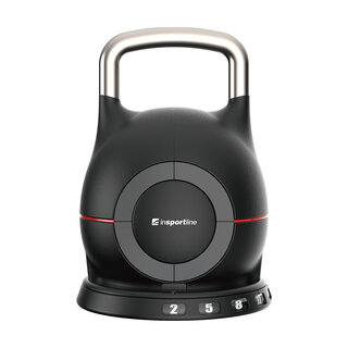 Állítható inSPORTline Xtrabell harangsúly 2-20 kg, 7 súly-állítási lehetőség, acél-öntvény, 2kg-5kg-8kg-11kg-14kg-17kg-20kg, minimalista design